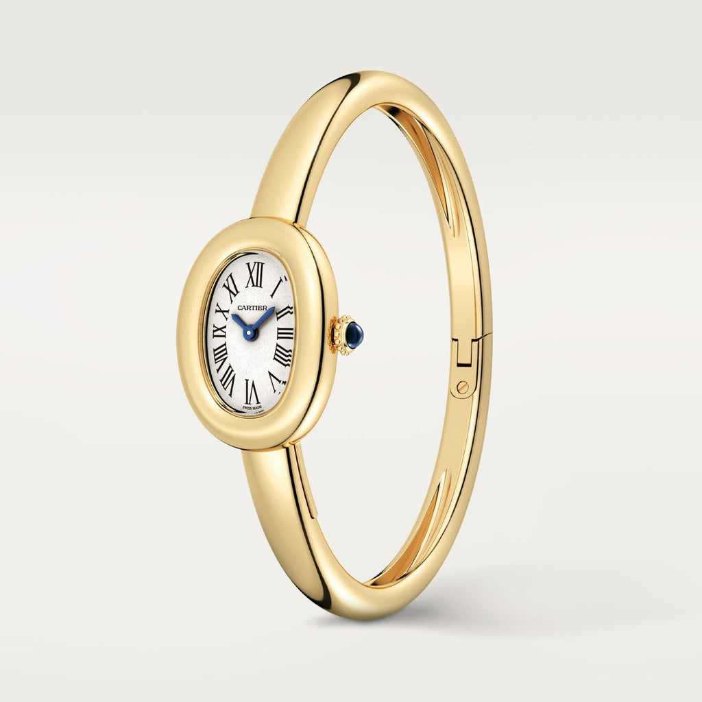 Montre Cartier Baignoire Mini modèle, taille 17, mouvement quartz, or jaune