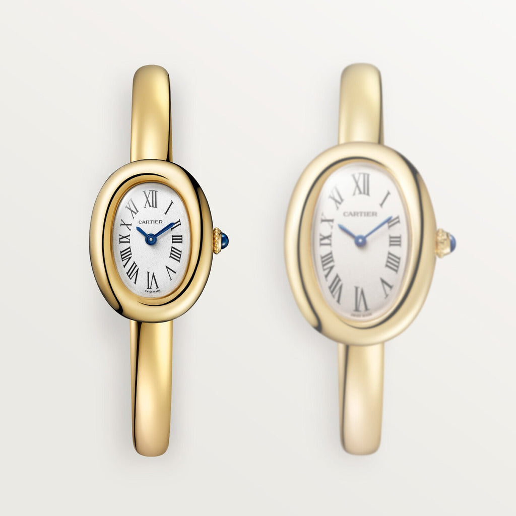 Montre Cartier Baignoire Mini modèle, taille 17, mouvement quartz, or jaune