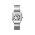 Montre Santos de Cartier Petit modèle, mouvement quartz, acier, bracelets métal et cuir interchangeables