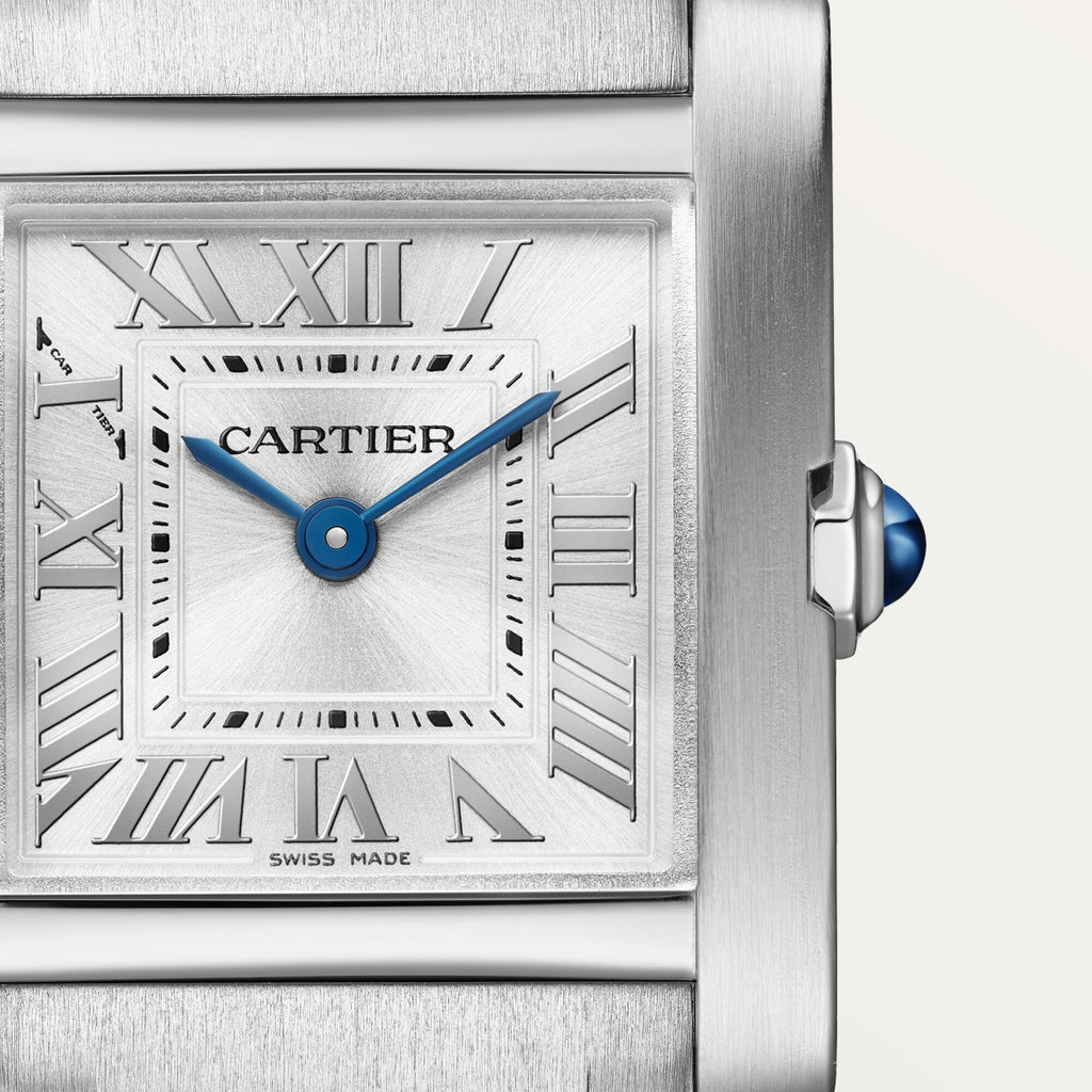 Montre Tank Française Petit modèle, mouvement quartz, acier