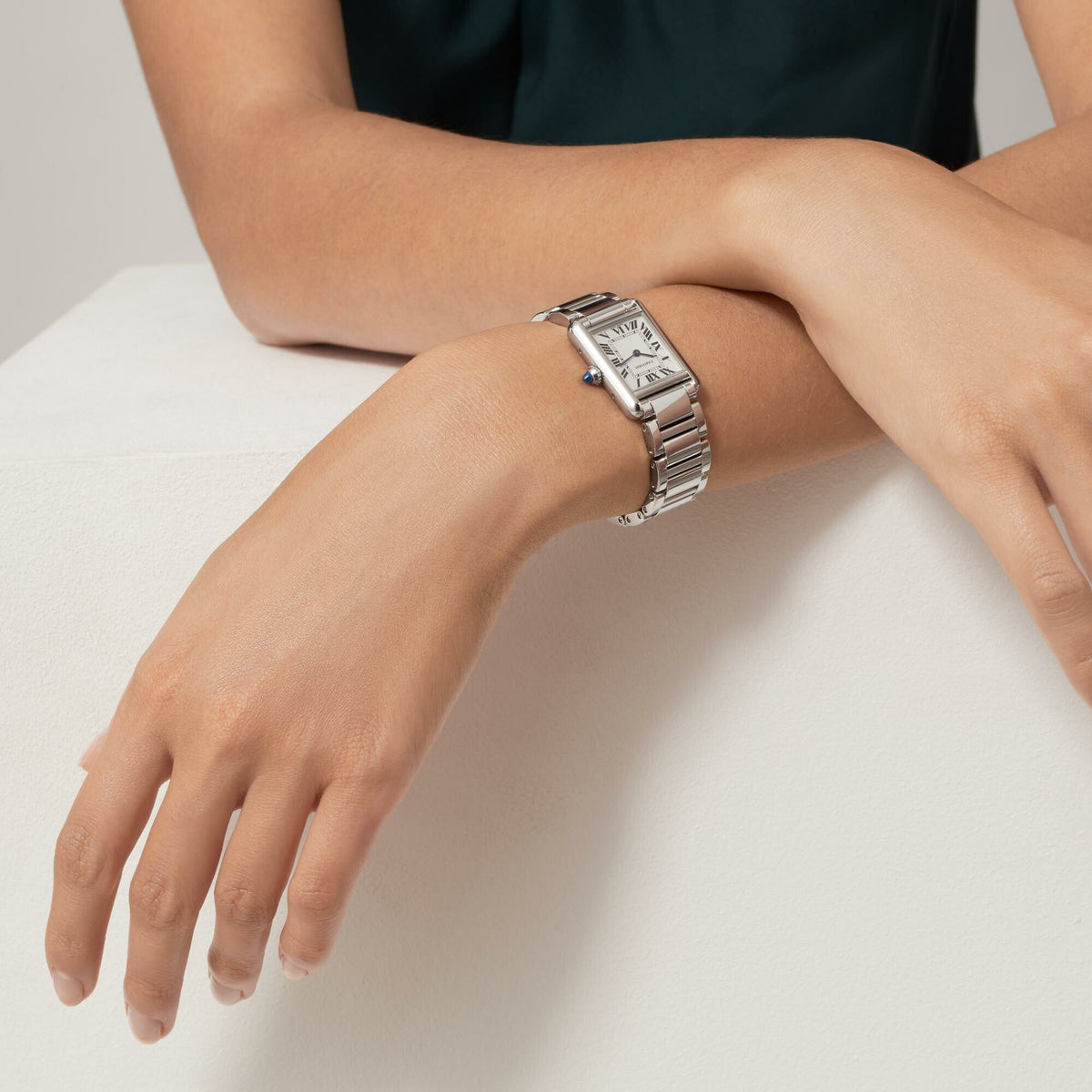 Montre Tank Must, petit modèle, mouvement à quartz High Autonomy, acier