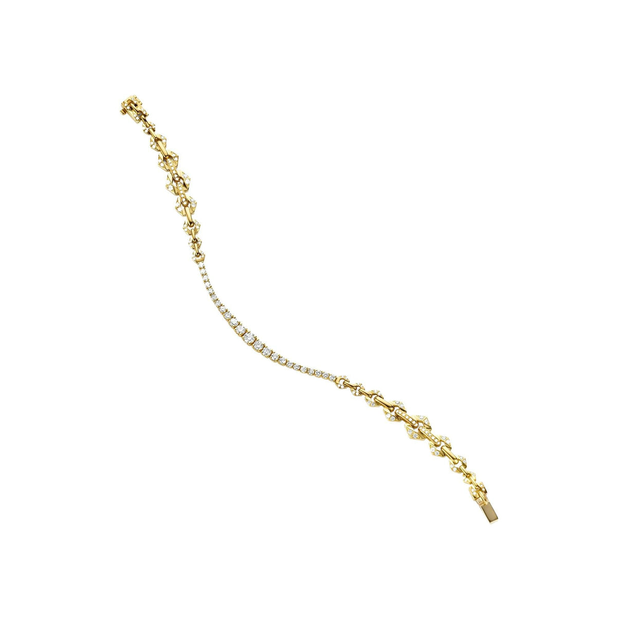 Bracelet Dries Criel Flow en or jaune et diamants