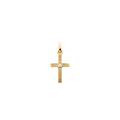 Pendentif Croix Arthus Bertrand Ruban en or jaune et diamant