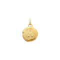 Médaille  Arthus Bertrand Astro Gémeau en or jaune satiné et diamant, 15mm