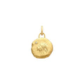 Médaille  Arthus Bertrand Astro Lion en or jaune satiné et diamant, 15mm