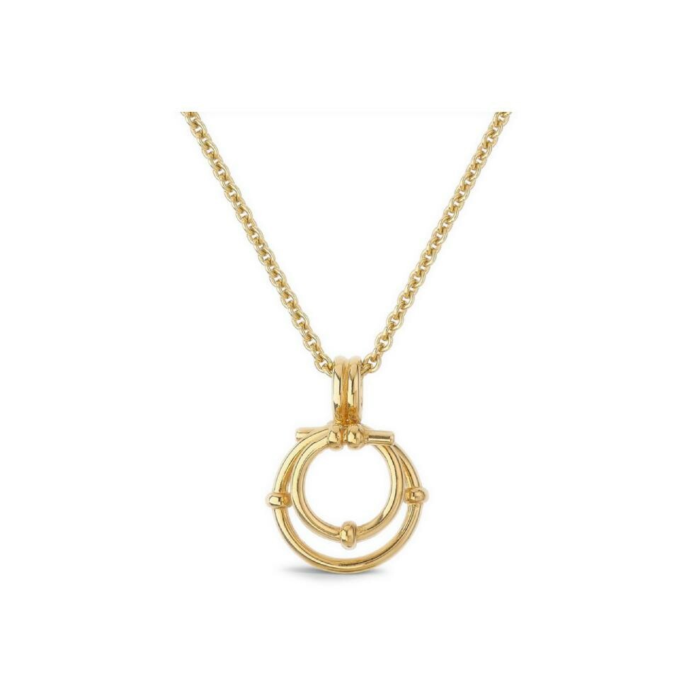 Collier Arthus Bertrand Spirale Etoilée en or jaune poli, 45cm