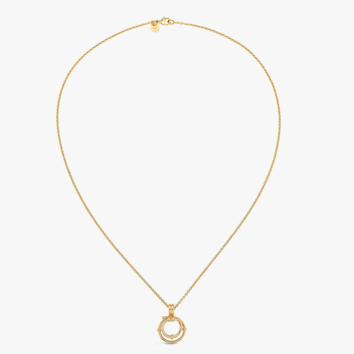 Collier Arthus Bertrand Spirale Etoilée en or jaune poli, 45cm