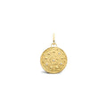 Médaille Arthus Bertrand Rosae  en  or jaune poli sablé et diamants, 23mm