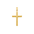 Pendentif Arthus Bertrand Croix Fil Carré 14mm en or jaune