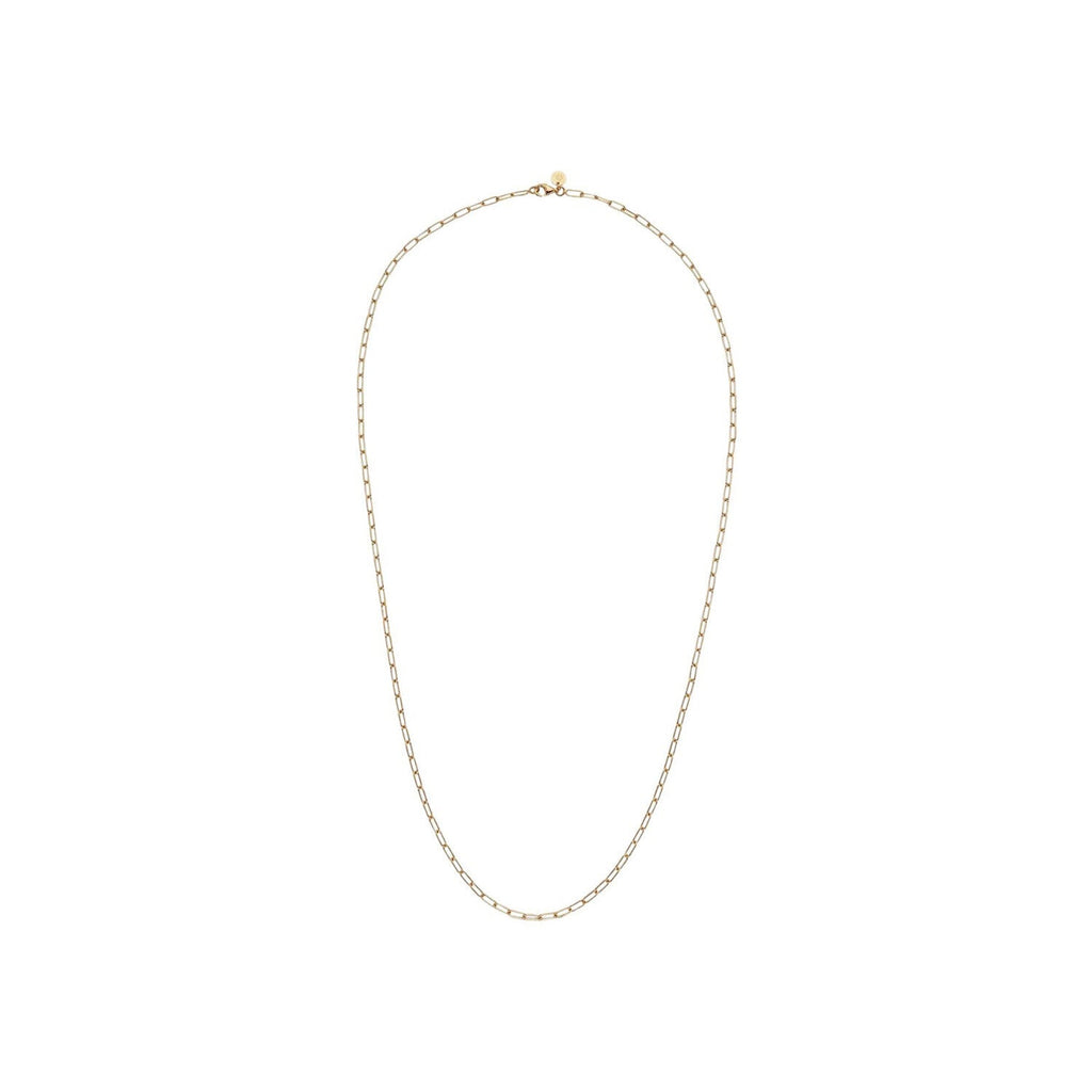 Collier chaîne maille rectangulaire Arthus Bertrand en or jaune poli, 60cm