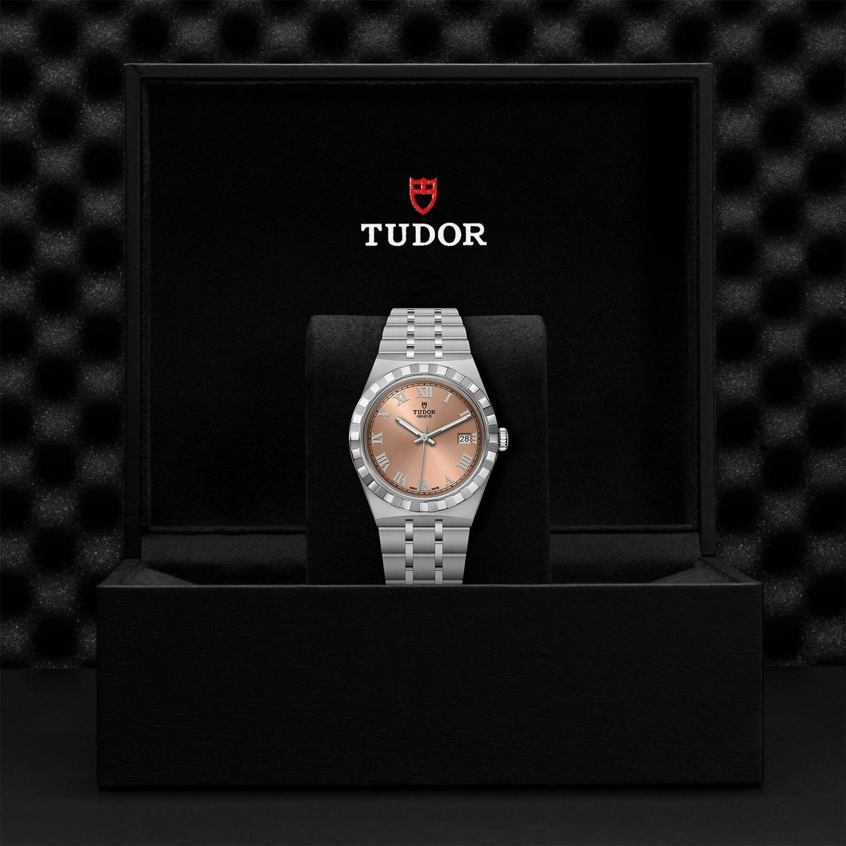 Coup de cœur            Montre TUDOR Royal boîtier en acier, 38 mm, cadran saumon
