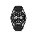 Montre TUDOR Black Bay Chrono boîtier en acier 41 mm, bracelet en cuir noir