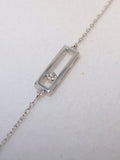Bracelet en or blanc 9ct et diamant 441-10
