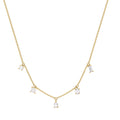 Collier or jaune et diamants