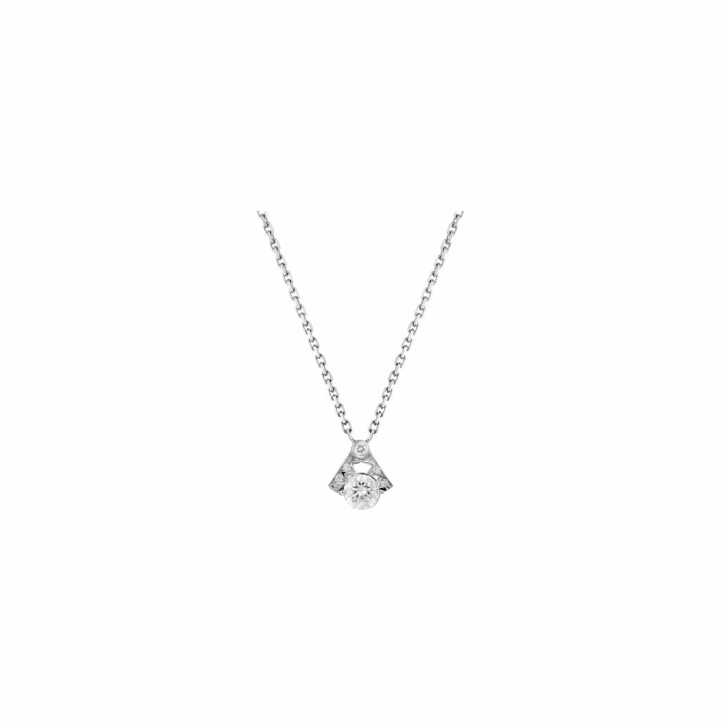 Pendentif Akillis chaîne piège Capture Me en or blanc et diamant