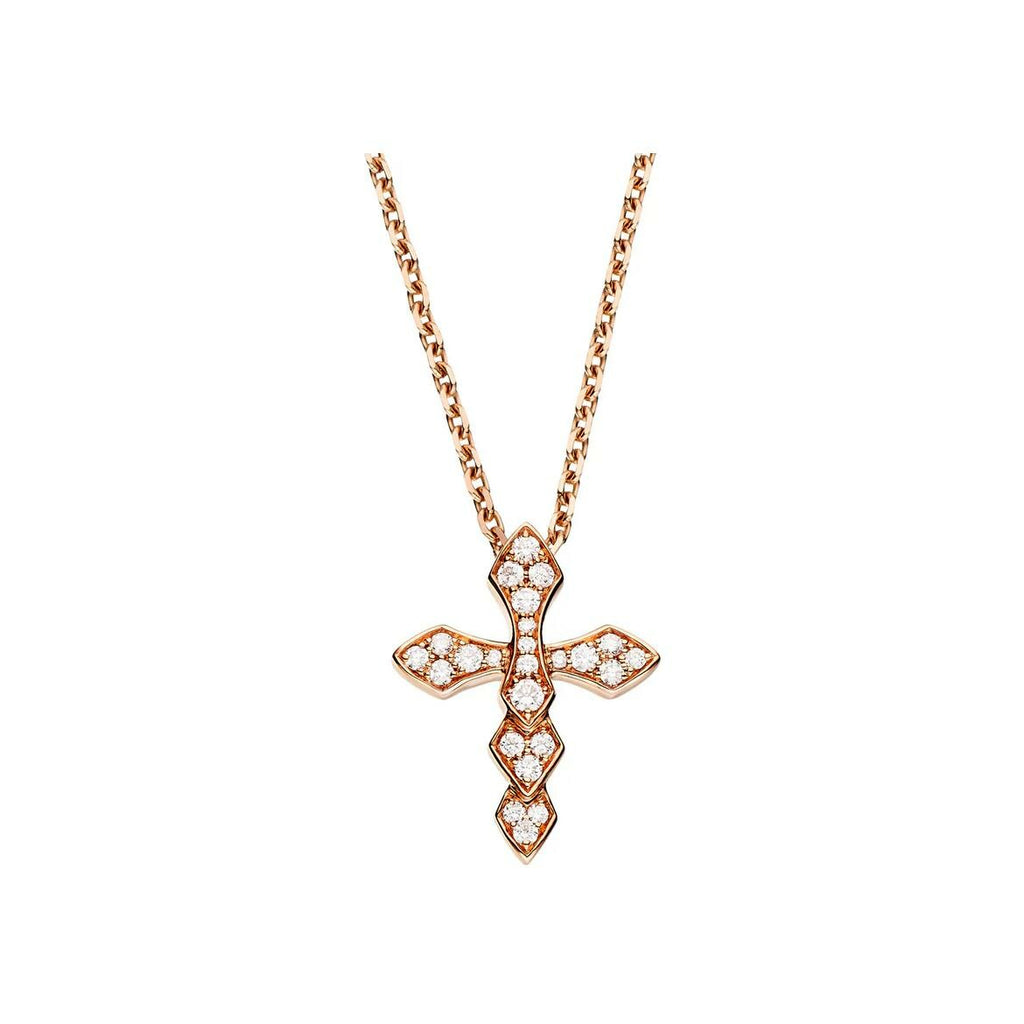 Collier Akillis Python en or rose et diamants