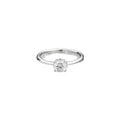 Solitaire Recarlo Anniversary Maestro en or blanc et diamants taille coeur serti clos 0.59 ct