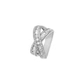 Bague FESTIVAL 2 rangs  blanc et diamants