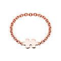Bague Akillis chainette Mini Puzzle en or rose