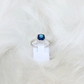 Bague en or blanc 18 ct et topaze london 307-101