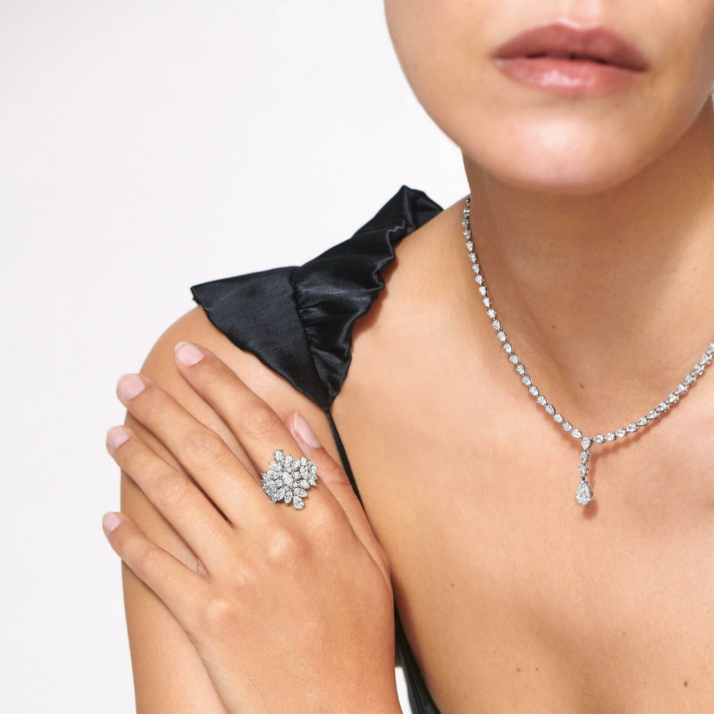 Bague Versailles en or blanc et diamants