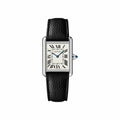Montre Tank Must Grand modèle, mouvement quartz, acier, cuir