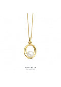 Pendentif en or 18ct + perle blanche 367-38