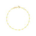 Bracelet Gigi Clozeau Classique en or jaune et résine mimosa, 17cm