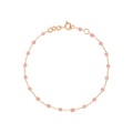 Bracelet Gigi Clozeau Classique en or rose et résine blush, taille 17cm