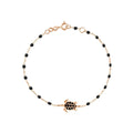 Bracelet Gigi Clozeau Tortue en or rose et résine noire, 17cm