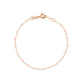 Bracelet Gigi Clozeau Classique en or rose et résine rose bébé, 15cm