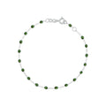 Bracelet Gigi Clozeau Classique en or blanc et résine scarabée, 19cm