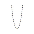 Collier Gigi Clozeau Classique en or rose et résine bleu nuit, 50cm