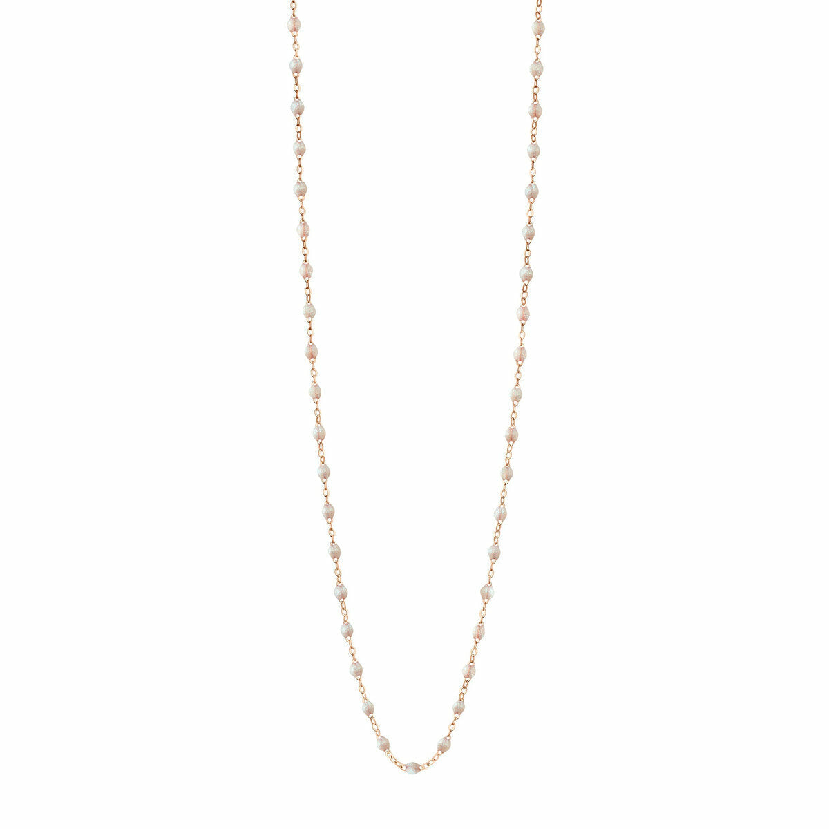 Collier Gigi Clozeau Classique en or rose et résine opale, 60cm