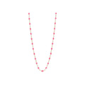 Collier Gigi Clozeau Classique en or rose et résine rose fluo, 45cm