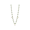 Collier Gigi Clozeau Gigi Suprême en or rose, résine scarabée et diamants, taille 45cm