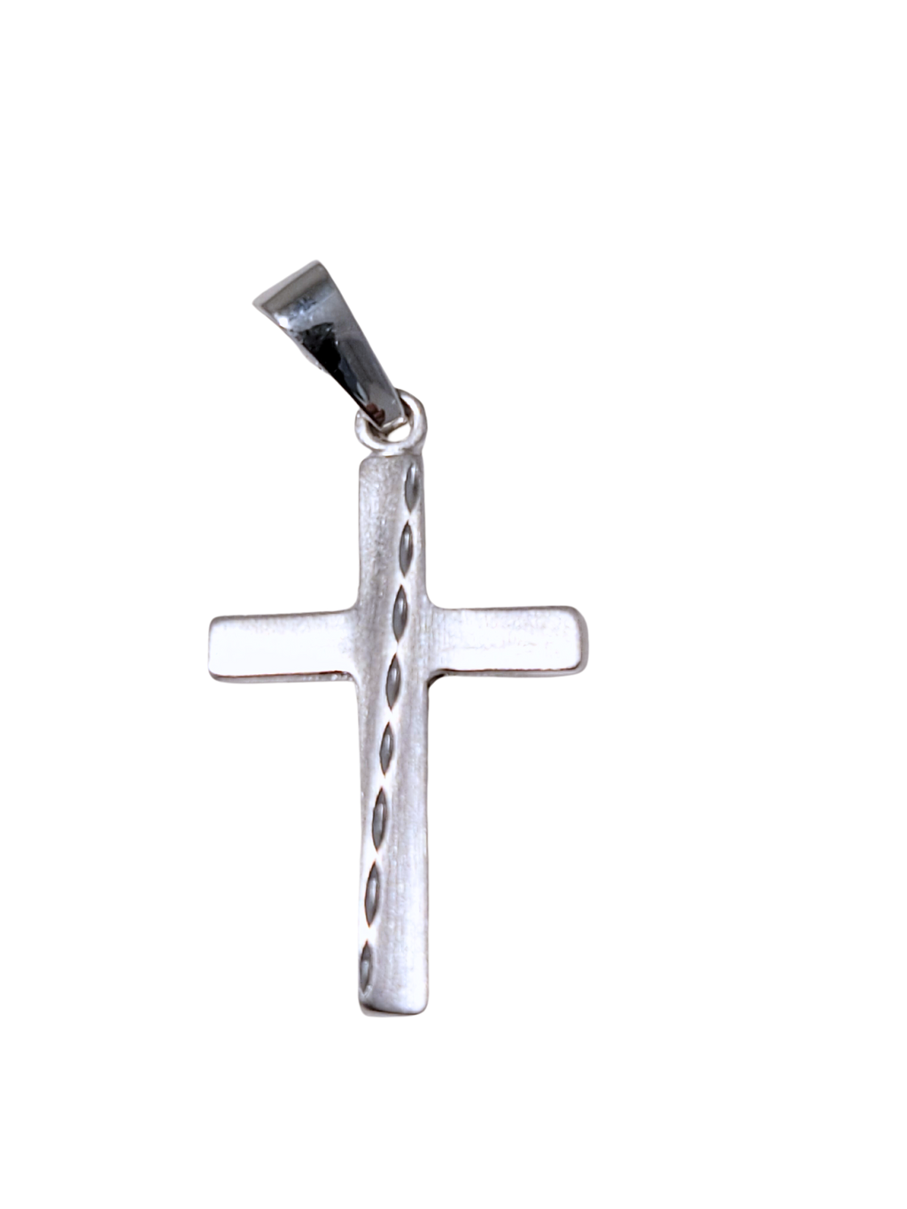 Pendentif Croix en or blanc 18ct 369-259