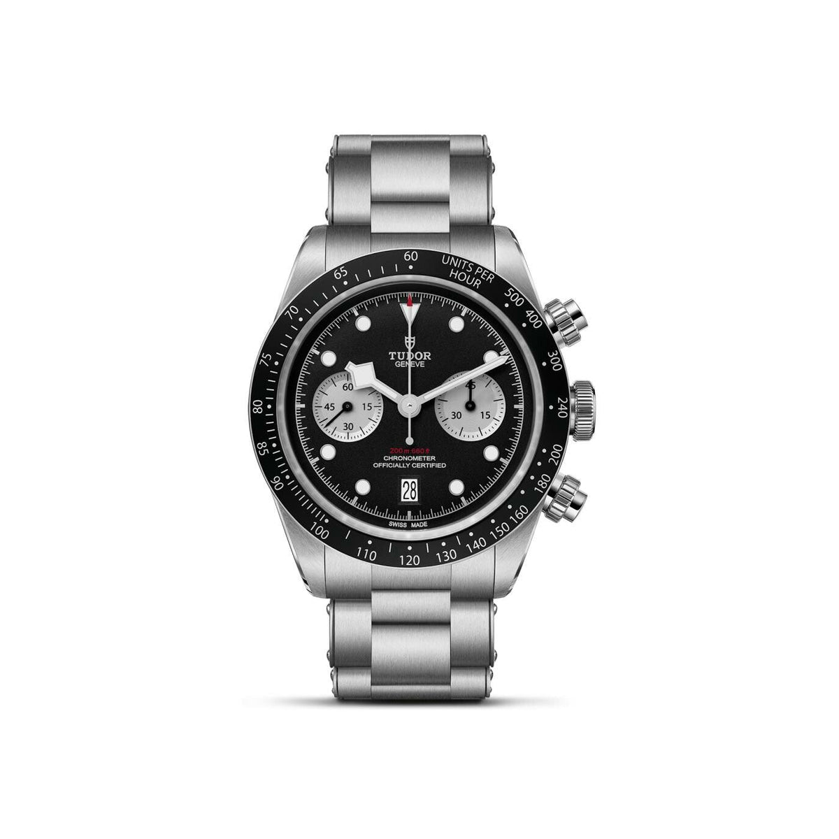 Montre TUDOR Black Bay Chrono, boîtier en acier, 41 mm, bracelet en acier