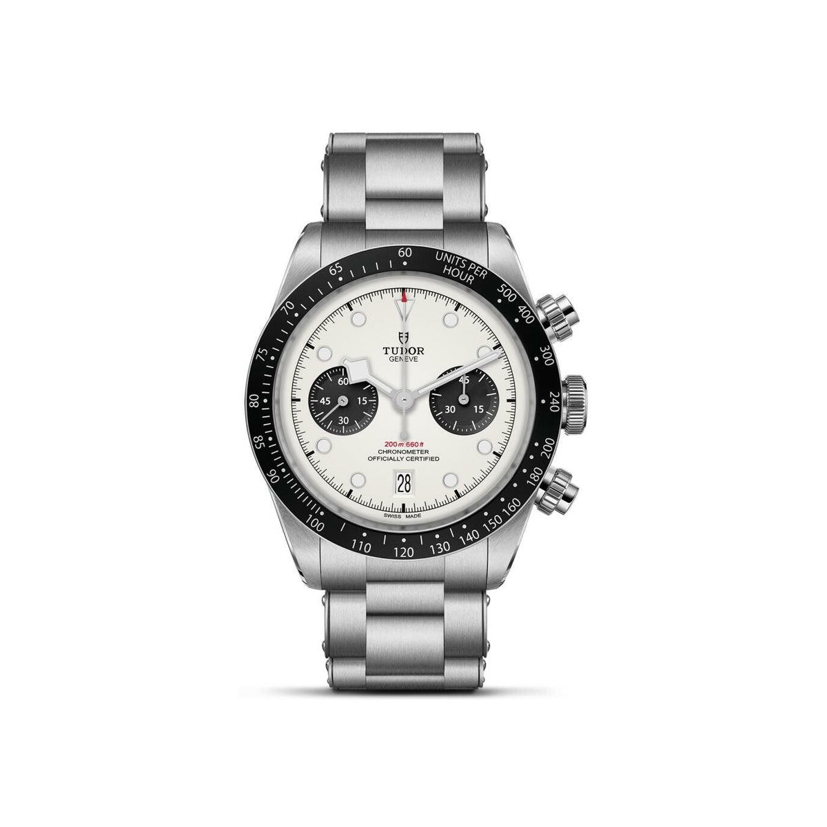 Montre TUDOR Black Bay Chrono, boîtier en acier, 41 mm, bracelet en acier