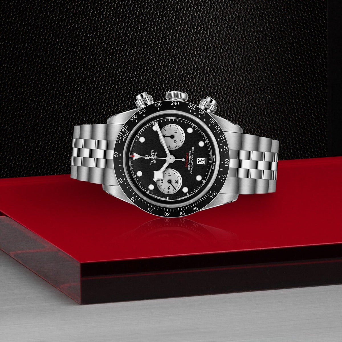 Montre TUDOR Black Bay Chrono, boîtier en acier, 41 mm, bracelet en acier