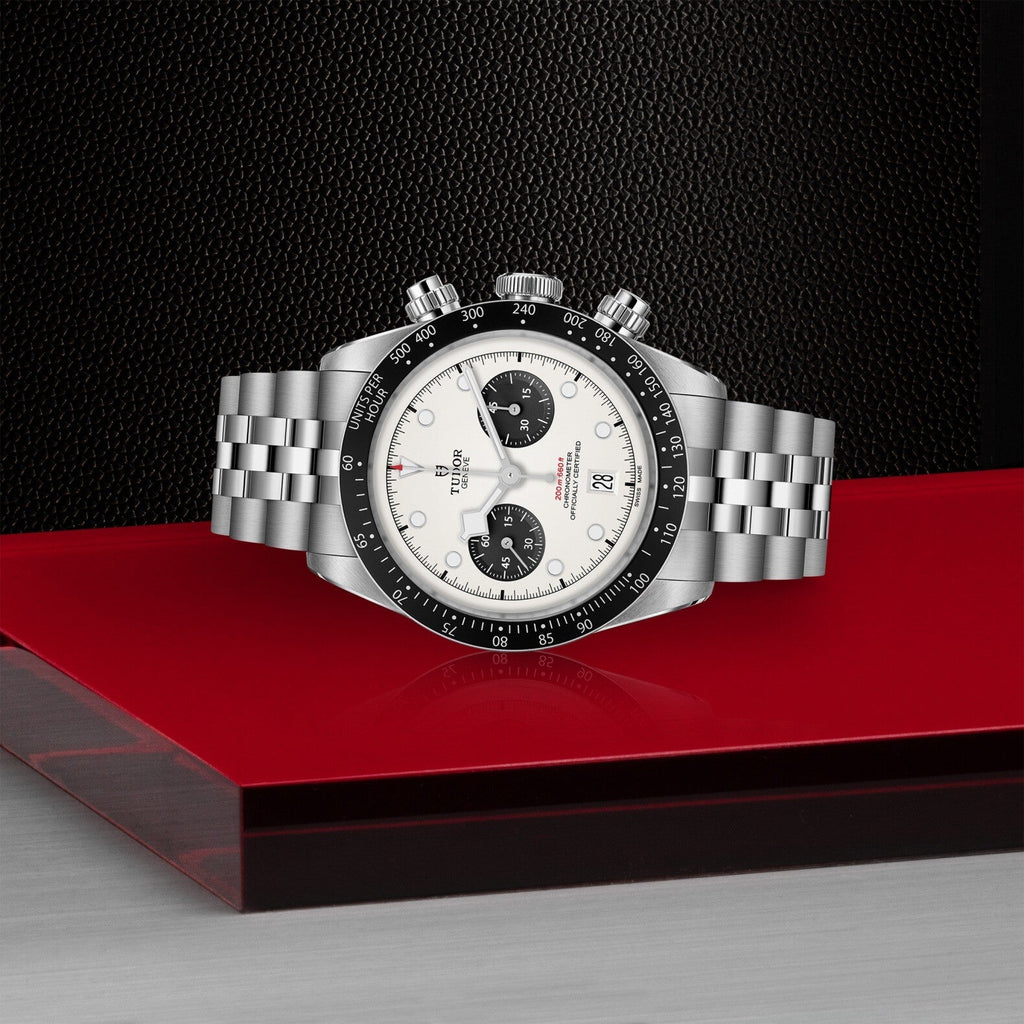 Montre TUDOR Black Bay Chrono, boîtier en acier, 41 mm, bracelet en acier