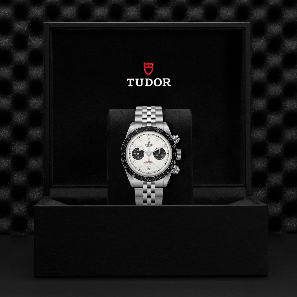 Montre TUDOR Black Bay Chrono, boîtier en acier, 41 mm, bracelet en acier