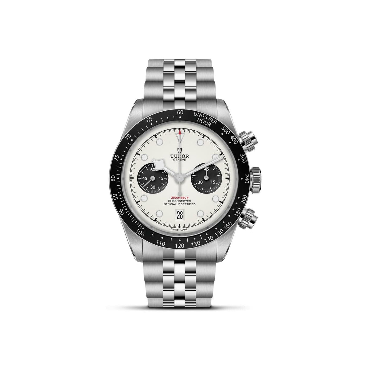 Montre TUDOR Black Bay Chrono, boîtier en acier, 41 mm, bracelet en acier