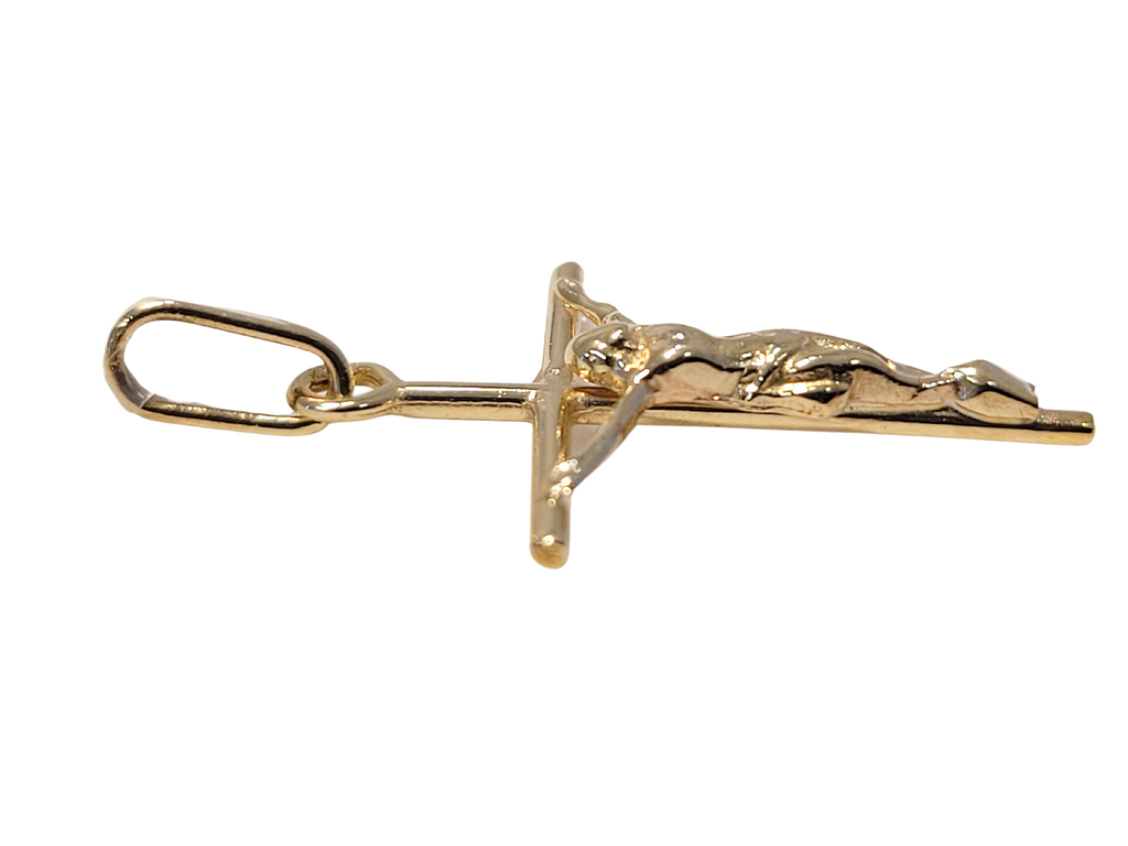 Pendentif Croix en or jaune avec Christ 9ct 465-11