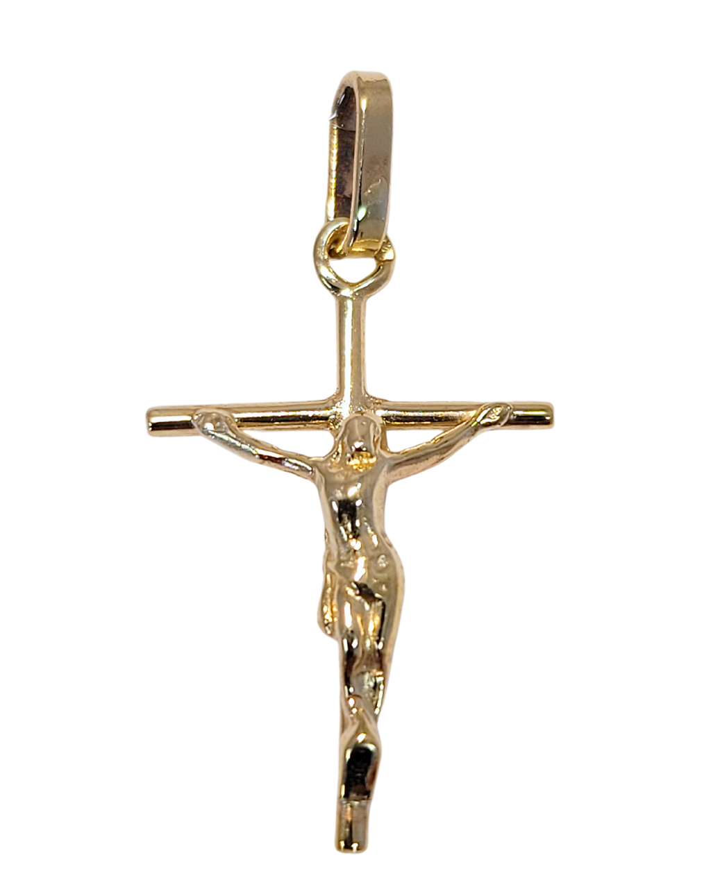 Pendentif Croix en or jaune avec Christ 9ct 465-11