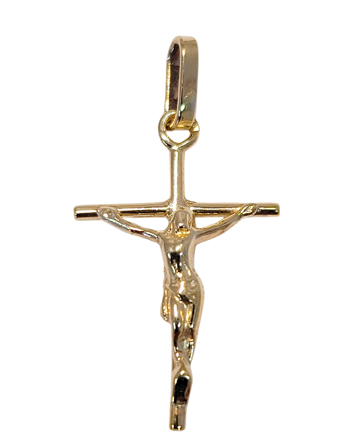 Pendentif Croix en or jaune avec Christ 9ct 465-11